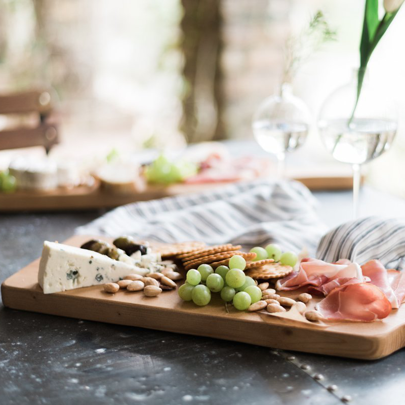 Shop our serveware collection: Charcuterie boards, Trays and Planks, Lazy Susans, Cake Stands