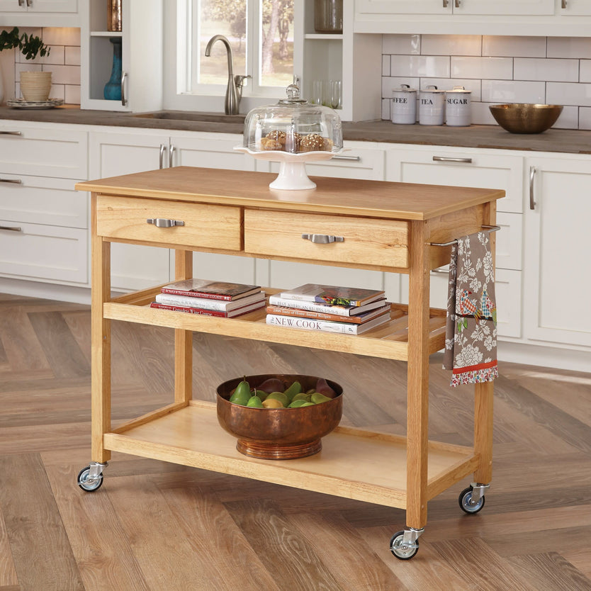 General Line Natural Kitchen Cart