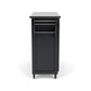 Create-A-Cart Black Kitchen Cart II - Stainless Steel Top