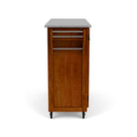 Create-A-Cart Brown Kitchen Cart II - Gray Granite Top