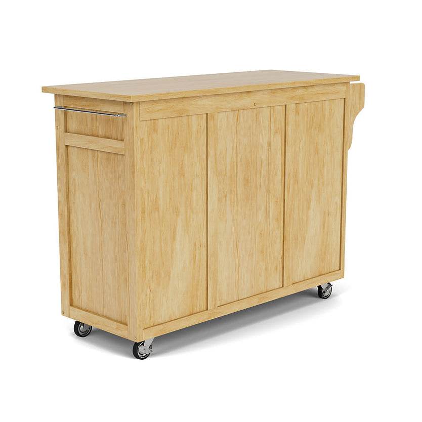 Create-A-Cart Natural Kitchen Cart - Natural Wood Top