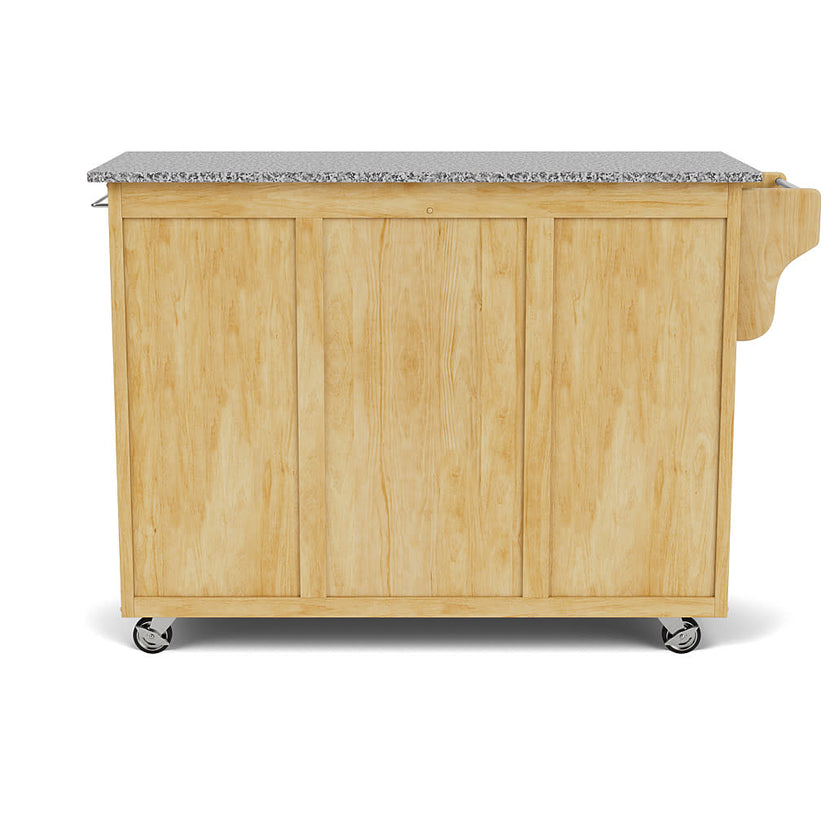 Create-A-Cart Natural Kitchen Cart - Gray Granite Top