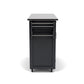 Create-A-Cart Black Kitchen Cart - Stainless Steel Top