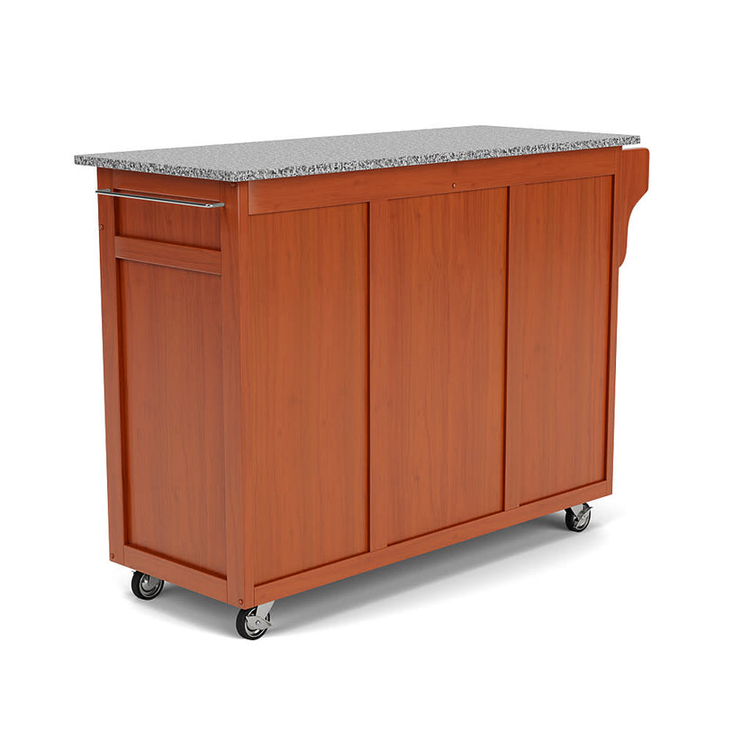 Create-A-Cart Brown Kitchen Cart - Gray Granite