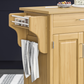 Create-A-Cart Natural Kitchen Cart - Natural Wood Top