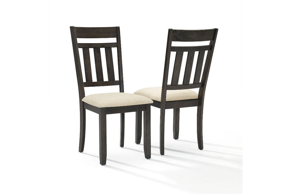 Hayden 2Pc Slat Back Dining Chair Set - Slate