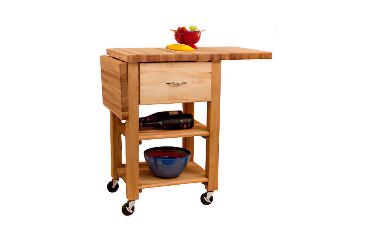 Deep Drawer Double Drop Leaf Cart