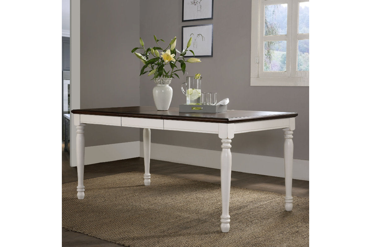 Shelby Dining Table - Distressed White