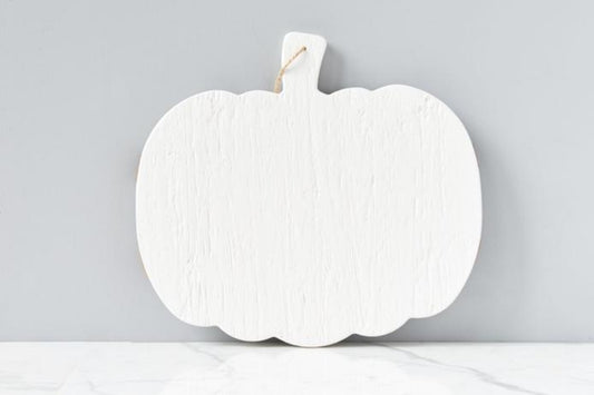 White Mod Pumpkin Charcuterie Board, Large