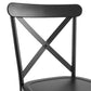 Camille 2Pc Metal Chair Set - Matte Black