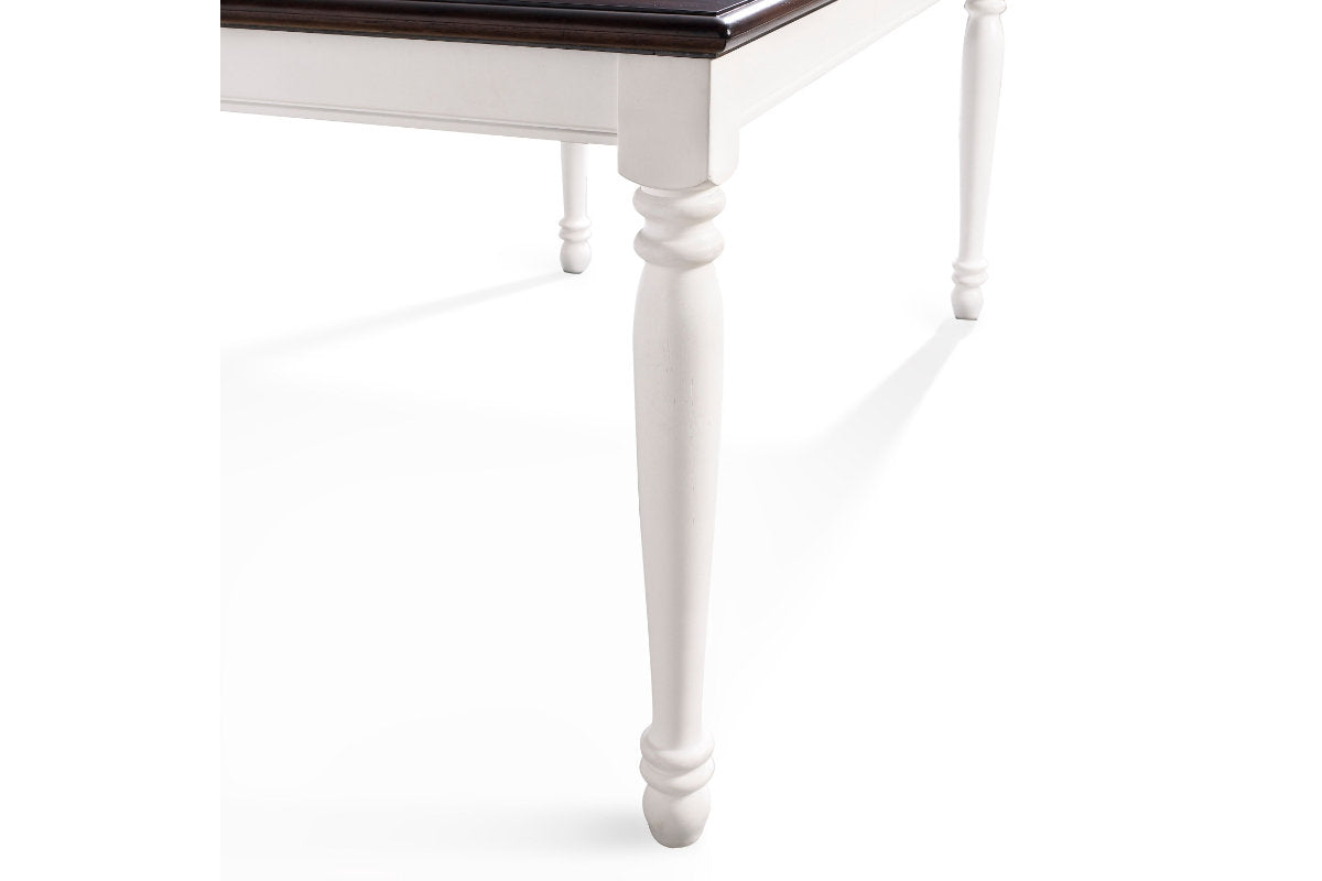 Shelby Dining Table - Distressed White