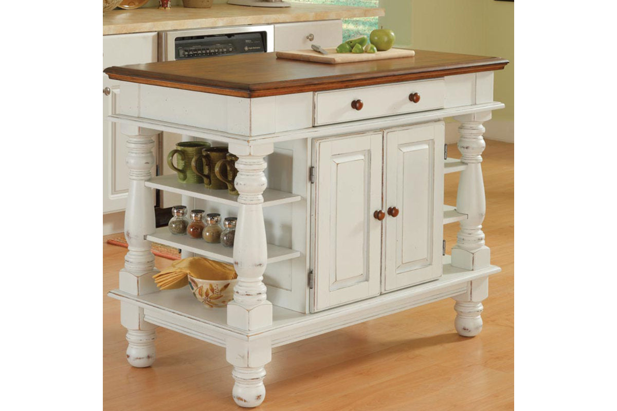 Americana Off-White Kitchen Island