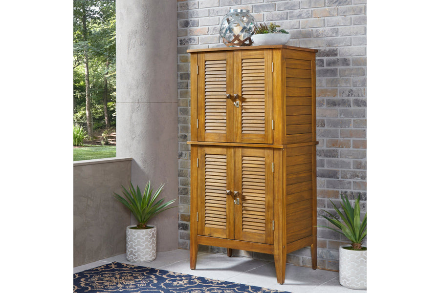 Maho Brown Outdoor Storage Cabinet