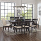 Hayden 9Pc Dining Set W/Slat Back  and Upholstered Chairs - Slate