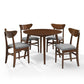 Landon 5Pc Round Dining Set W/Wood Back Chairs - Mahogany
