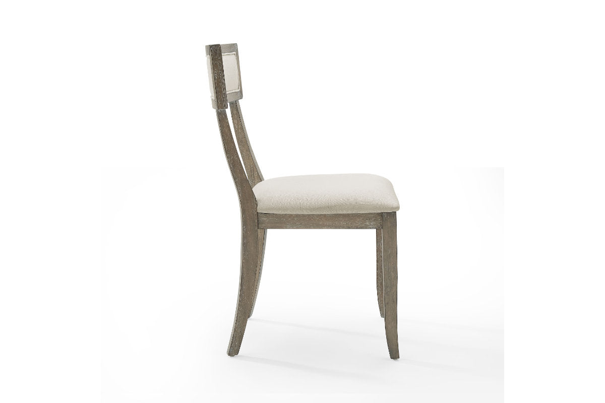 Alessia 2Pc Dining Chair Set - Rustic Gray Wash