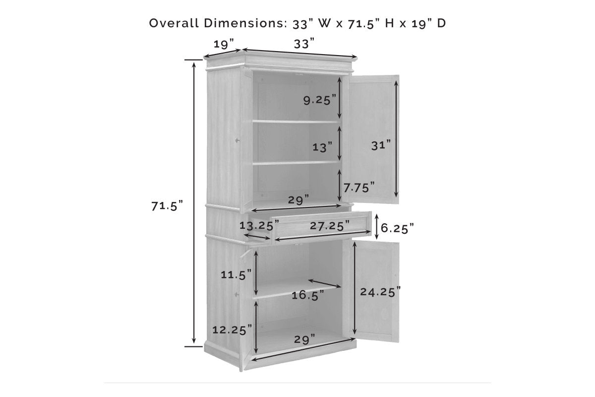 Parsons Pantry - Mahogany