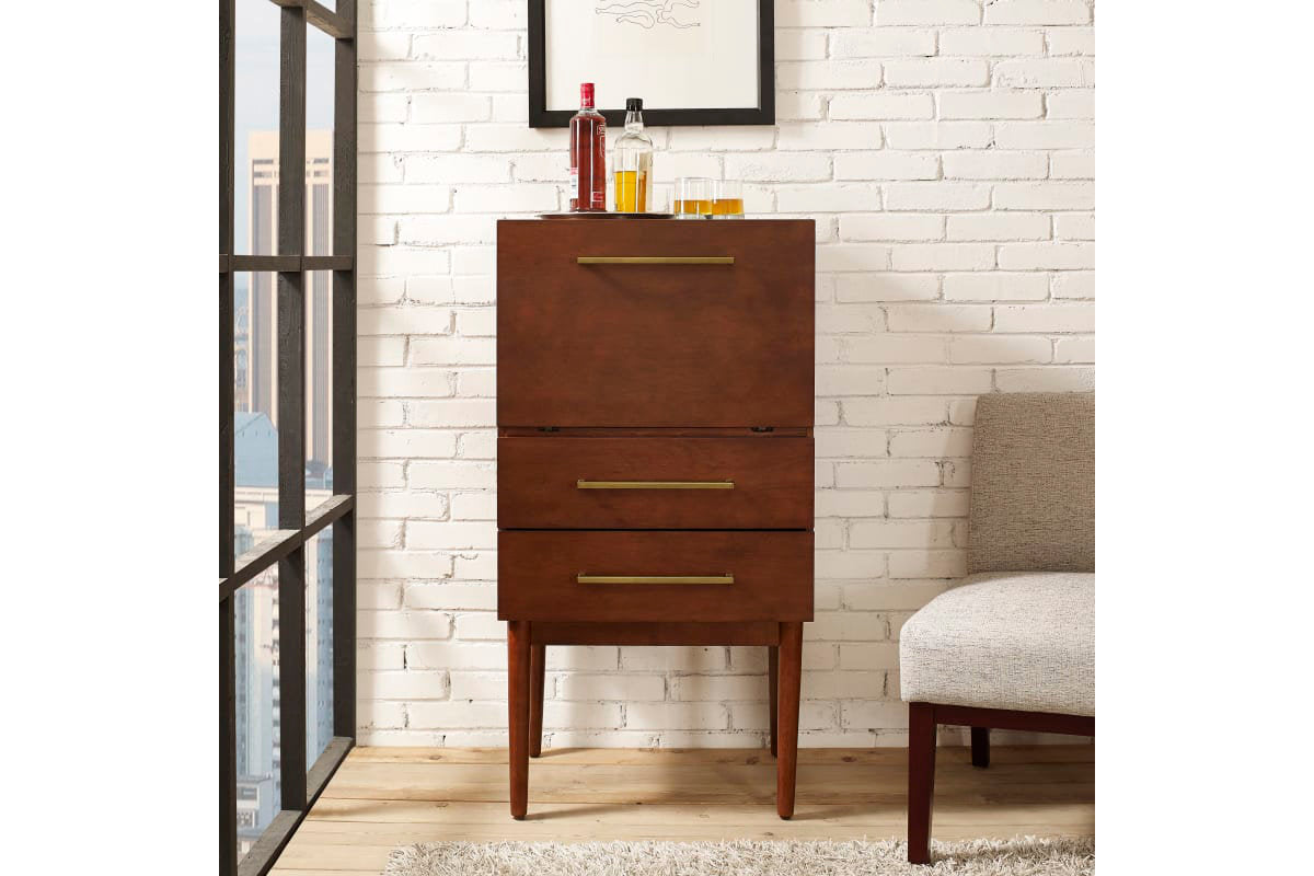 Everett Spirit Cabinet - Mahogany