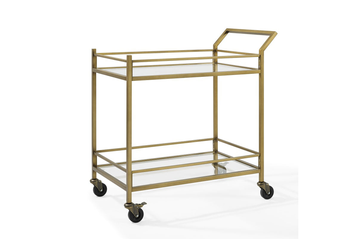 Aimee Bar Cart - Gold Finish