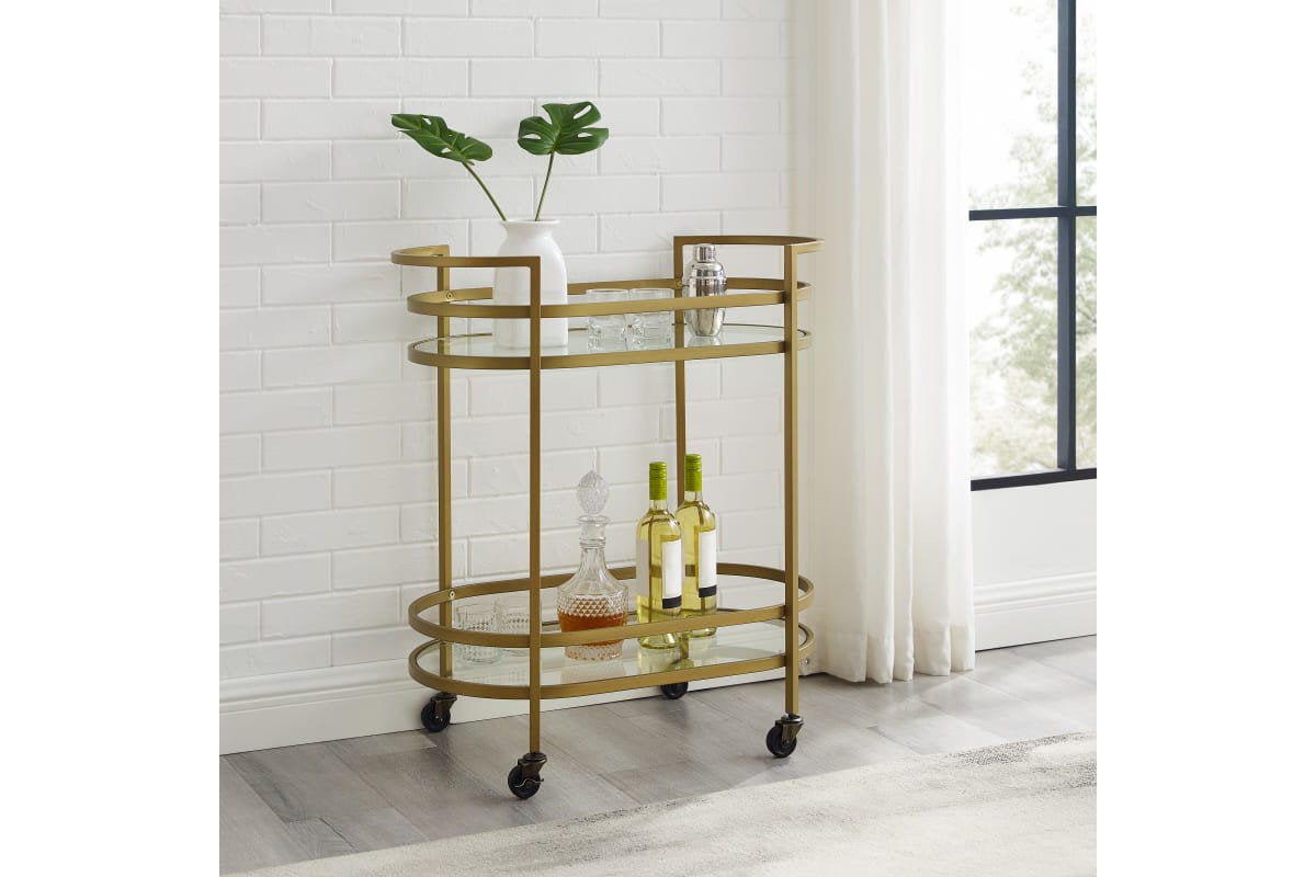 Bailey Bar Cart - Gold