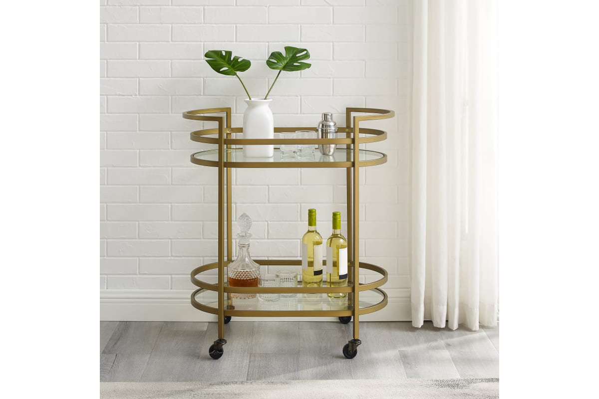 Bailey Bar Cart - Gold