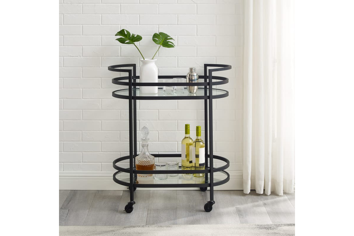 Bailey Bar Cart - Matte Black