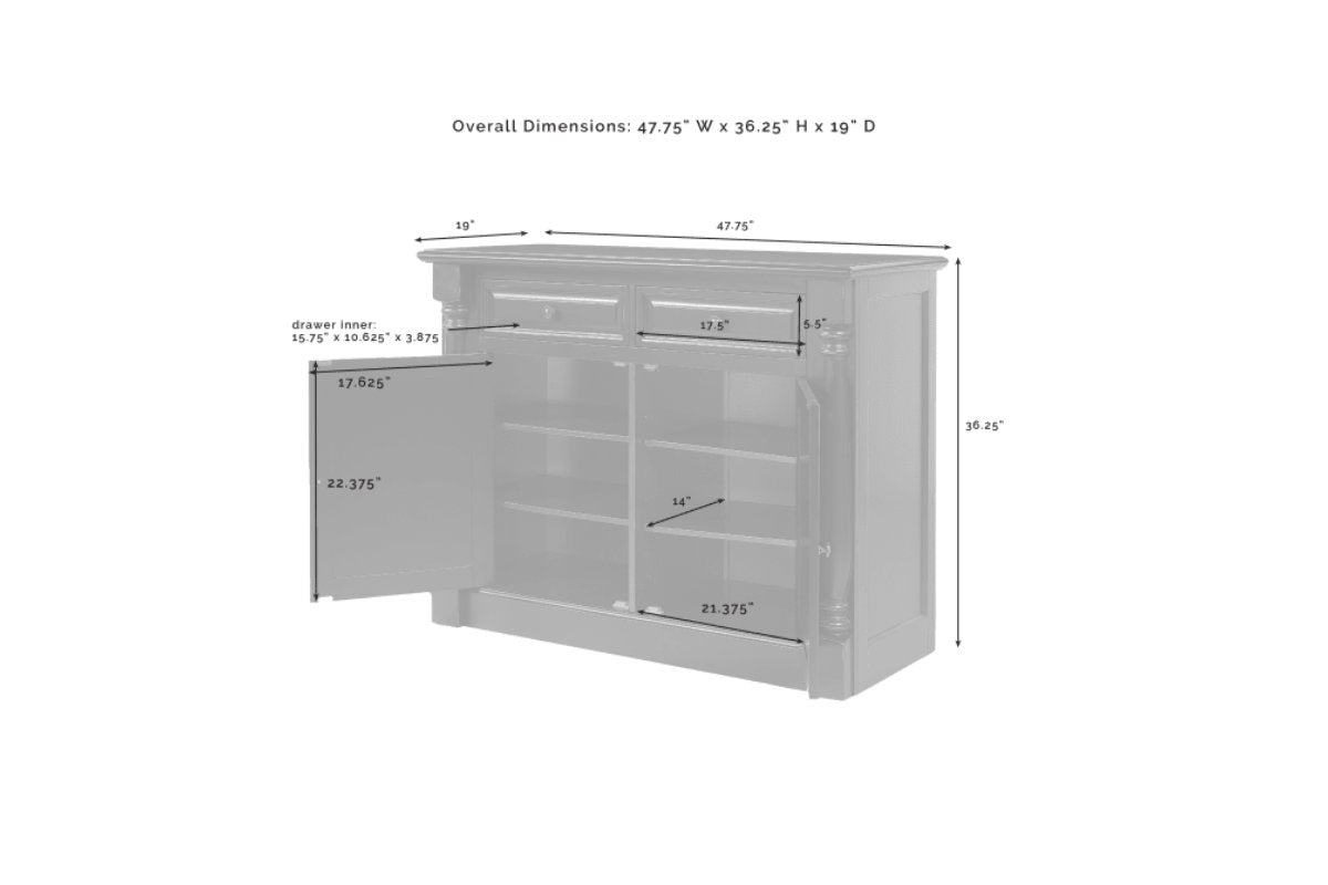 Shelby Sideboard - White