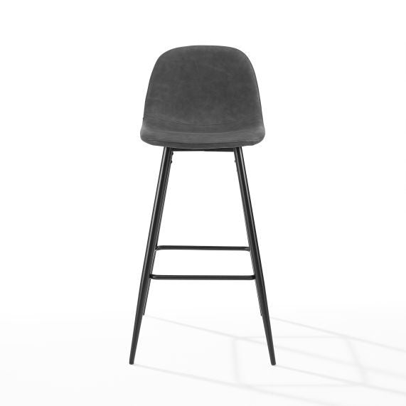 Weston 2Pc Bar Stool Set - Distressed Black