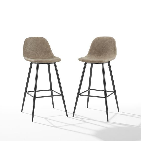 Weston 2Pc Bar Stool Set - Distressed Brown