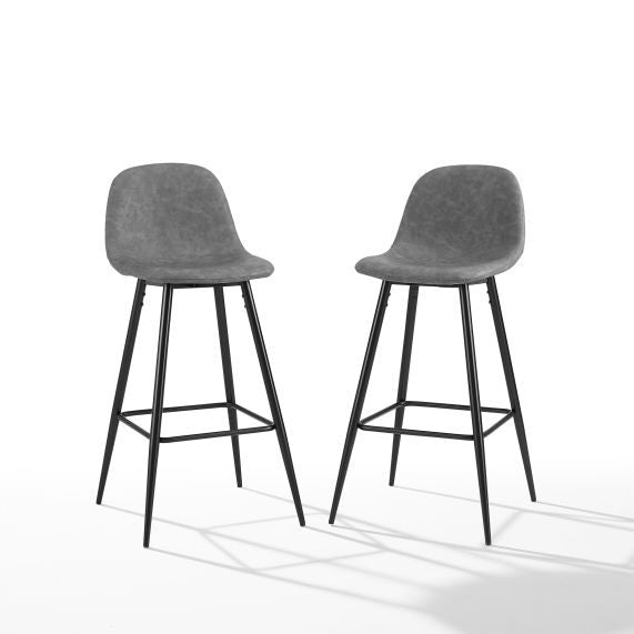 Weston 2Pc Bar Stool Set - Distressed Gray