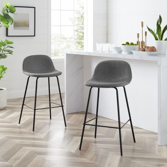 Riley 2Pc Counter Stool Set - Gray