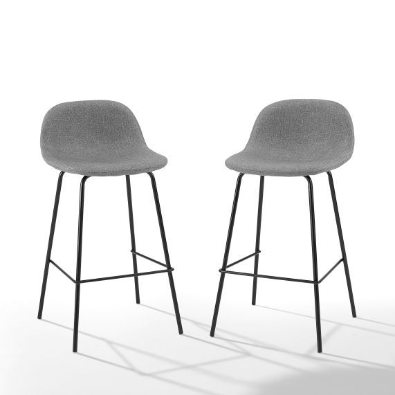 Riley 2Pc Counter Stool Set - Gray