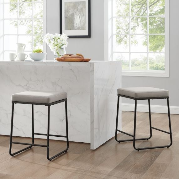 Beckett 2Pc Counter Stool Set - Gray