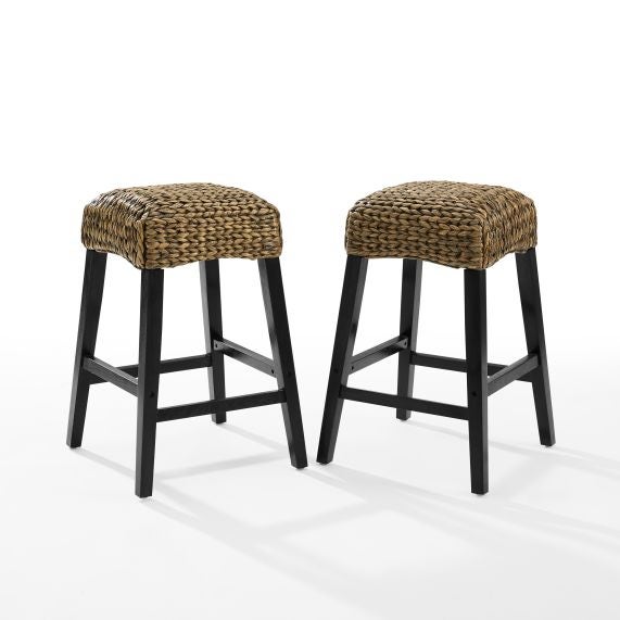 Edgewater 2Pc Backless Counter Stool Set - Seagrass