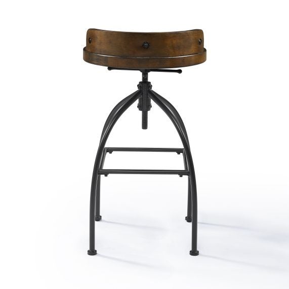 Edison Adjustable Height Swivel Stool - Natural