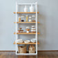 Pantry Shelf Unit White with Natural Shelves