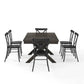 Hayden 7Pc Dining Set W/Camille Chairs - Matte Black