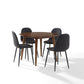 Landon 5Pc Dining Set W/ Weston Chairs - Distressed Black