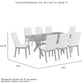 Hayden 9Pc Dining Set W/Upholstered Chairs - Slate