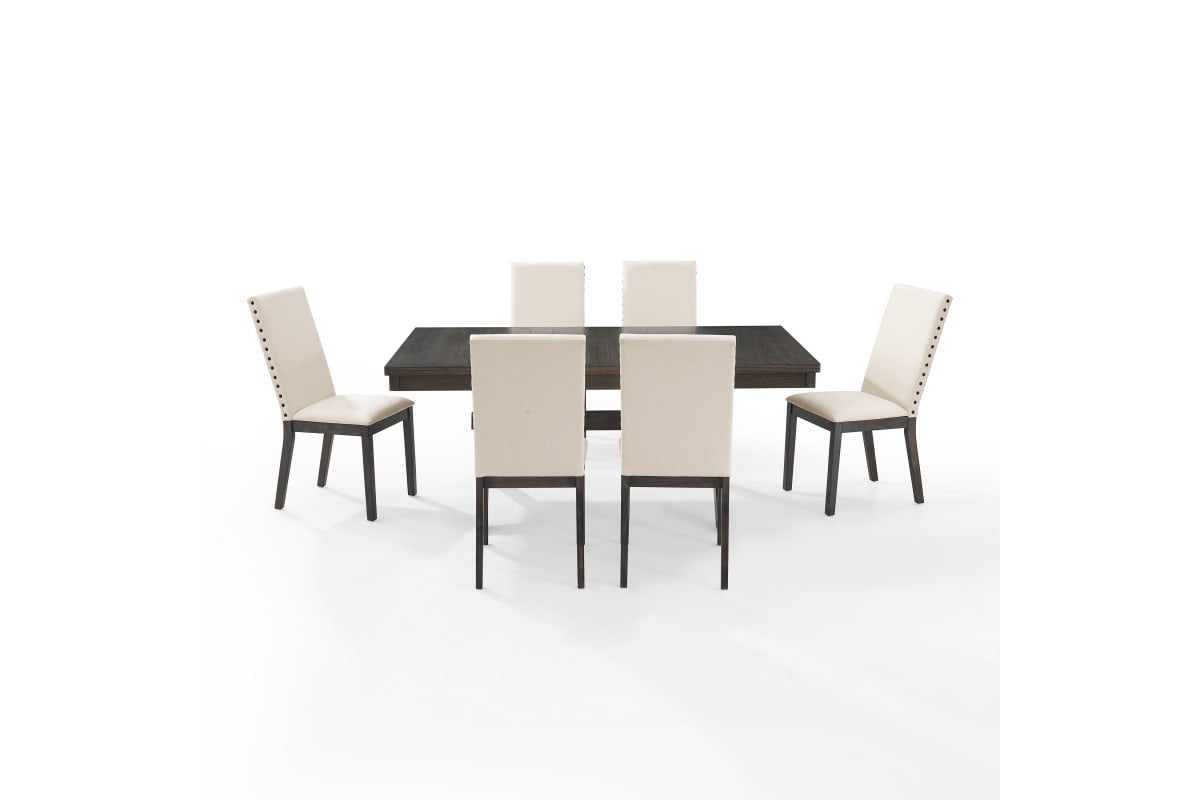 Hayden 7Pc Dining Set W/Upholstered Chairs - Slate