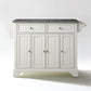 Lafayette Granite Top Full Size Kitchen Island/Cart - White & Gray Granite