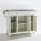 Cambridge Granite Top Full Size Kitchen Island/Cart - White & Gray Granite