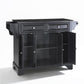 Lafayette Granite Top Full Size Kitchen Island/Cart - Black & Black Granite