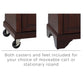 Lafayette Granite Top Full Size Kitchen Island/Cart - Mahogany & Black Granite