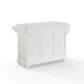 Cambridge Granite Top Full Size Kitchen Island/Cart - White & White Granite