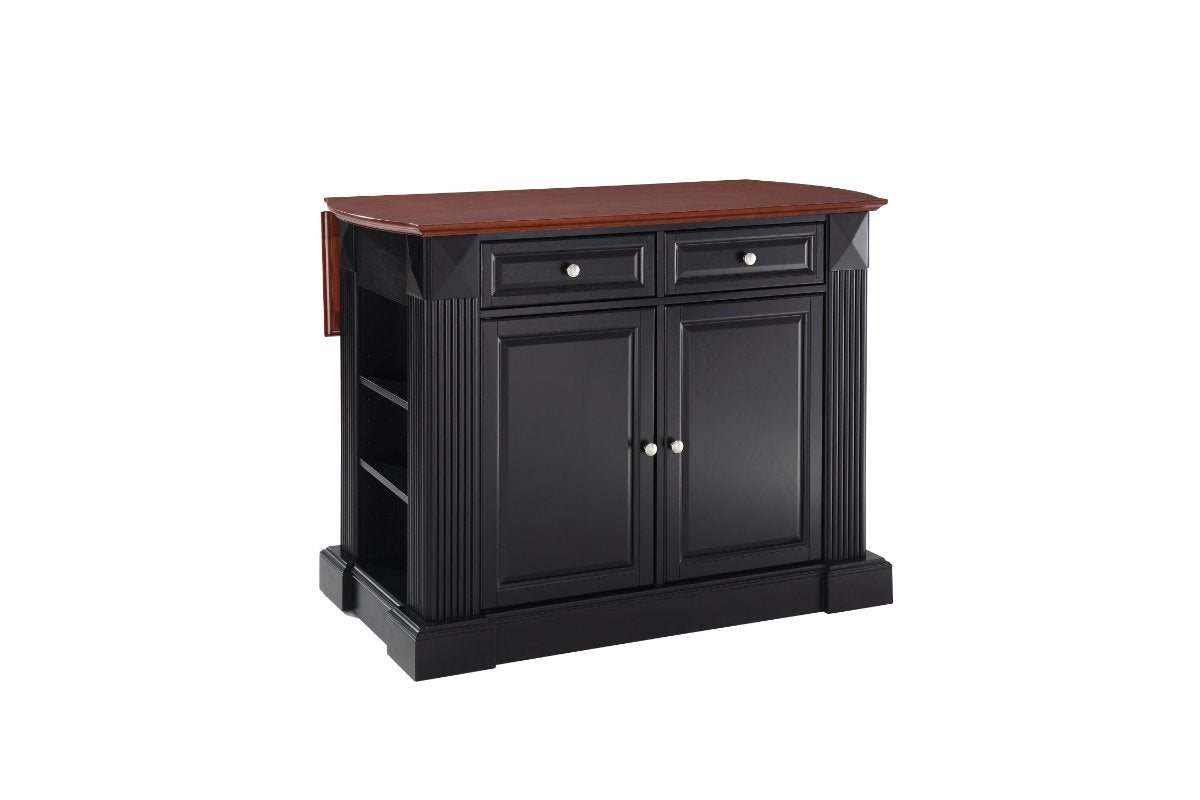 Coventry Drop Leaf Top Kitchen Island - Black