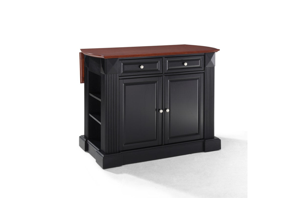 Coventry Drop Leaf Top Kitchen Island - Black