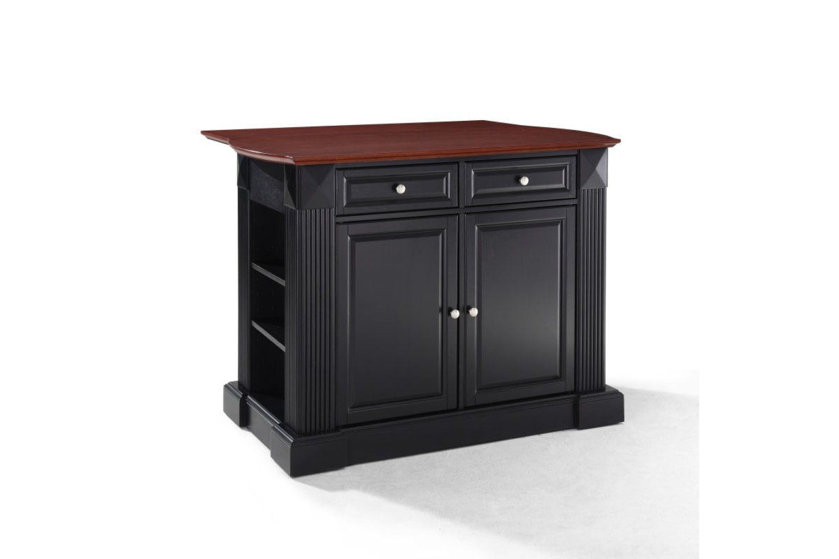 Coventry Drop Leaf Top Kitchen Island - Black