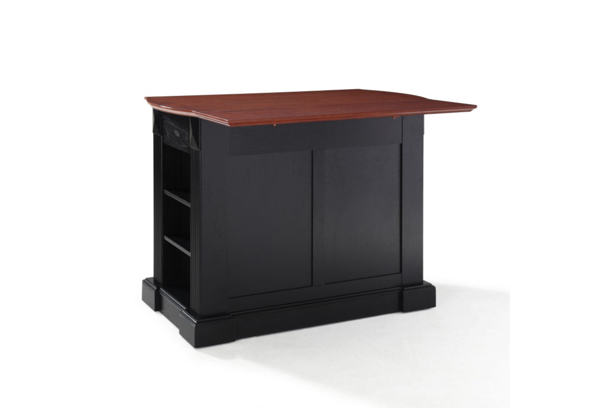 Coventry Drop Leaf Top Kitchen Island - Black