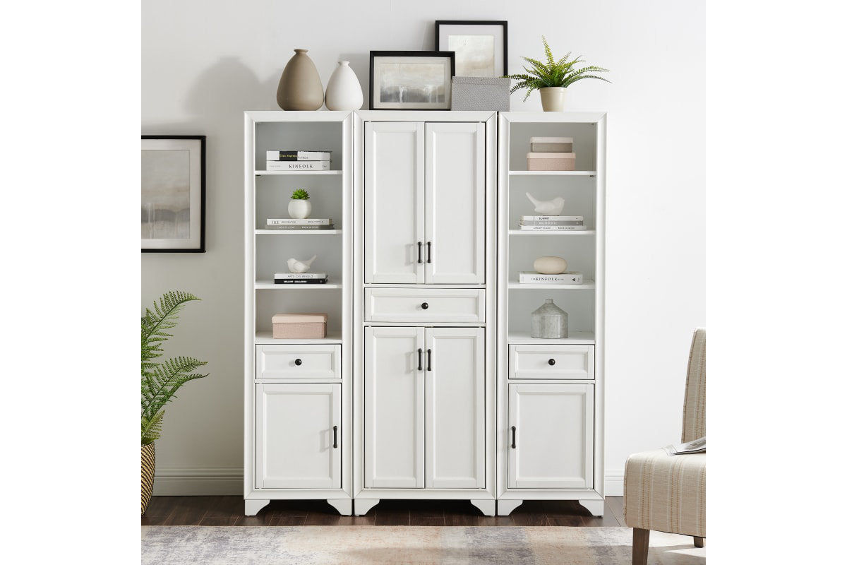 Tara 3Pc Pantry Set - Distressed White